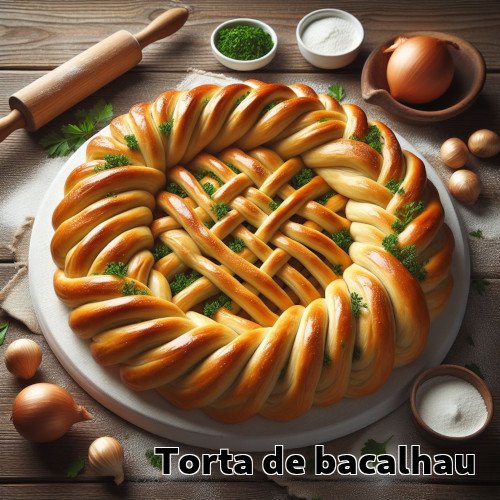torta de bacalhau